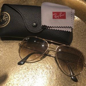 Authentic 55 mm Ray Ban Aviators!